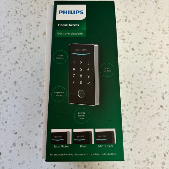 SOLD - Phillips Fingerprint Access Automatic Door Lock - Good Used Condition - Picture 3 of 5